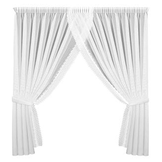 Firana gotowa na taśmie HESTIA 400x250 Eurofirany biały