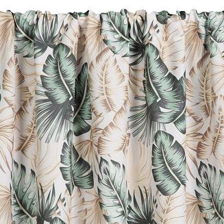 Zasłona gotowa na taśmie GARDEN 155x200 Eurofirany beżowy