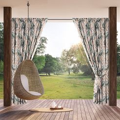 Zasłona gotowa na taśmie GARDEN 155x200 Eurofirany beżowy
