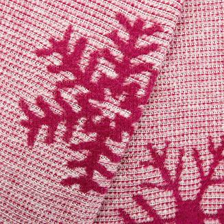 Koc bawełniany 150x200 Darymex świąteczny bordowy renifery