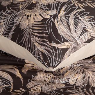 Pościel bawełniana RODOS 200x220 Design91 ciemnobrązowy