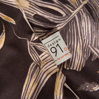 Pościel bawełniana RODOS 200x220 Design91 ciemnobrązowy