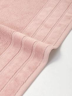 Ręcznik bawełniany o ryżowej strukturze Loren 70x140 pudrowy