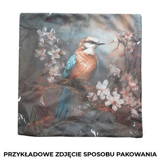 Poszewka dekoracyjna KOBIETA Z PARASOLEM 40x40 welwetowa wielokolorowa
