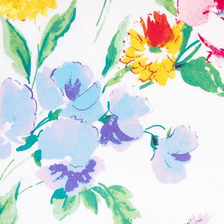 Pościel bawełniana COTTONLOVE 160x200 biała kolorowe polne kwiaty