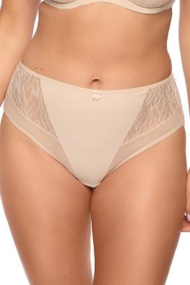 Figi damskie z koronką Sabina 1301 beżowe