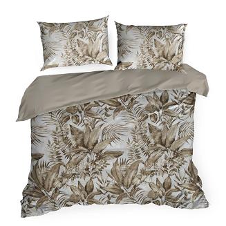 Pościel satynowa SPRING 220x200 Eurofirany ciemnobeżowy