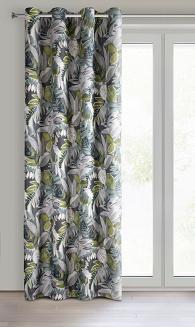 Zasłona gotowa na przelotkach MARILA Eurofirany stalowy