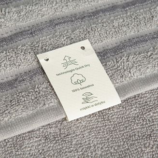 Ręcznik bawełniany JASPER 30x50 Eurofirany srebrny
