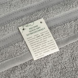 Ręcznik bawełniany JASPER 30x50 Eurofirany srebrny