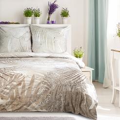 Pościel z makosatyny SALMA 160x200 Eurofirany beżowy