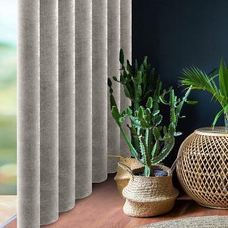 Zasłona gotowa na taśmie DORA Eurofirany ciemnosrebrny