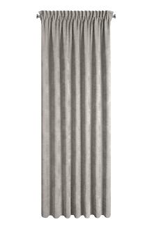 Zasłona gotowa na taśmie DORA Eurofirany ciemnosrebrny