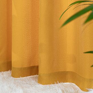 Zasłona gotowa na taśmie JODEŁKA 140x250 musztardowa