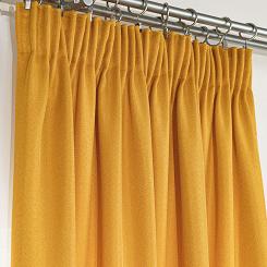 Zasłona gotowa na taśmie JODEŁKA 140x250 musztardowa