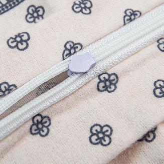 Pościel flanelowa FLANELOVE 160x200 jasnoróżowa kwiaty motyle groszki