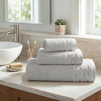 Ręcznik bawełniany LUMIA 50x90 Eurofirany srebrny