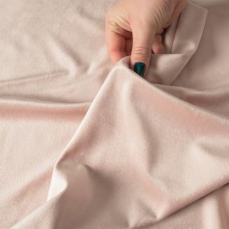 Zasłona gotowa na przelotkach VELVI 140x230 jasnoróżowa