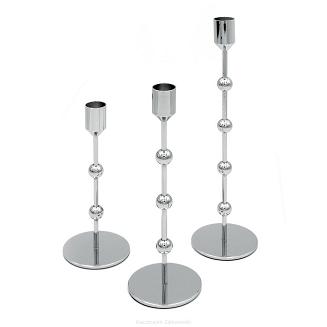 Świecznik dekoracyjny CELI 8x19 Eurofirany srebrny minimalistyczny design