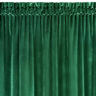 Zasłona gotowa na taśmie SAMANTA 140x300 Eurofirany zielony