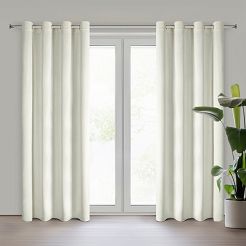 Zasłona gotowa na przelotkach BETHY 135x250 Eurofirany kremowy