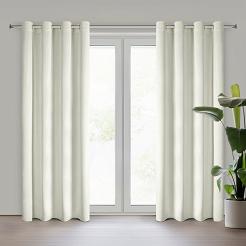 Zasłona gotowa na przelotkach BETHY 135x250 Eurofirany kremowy