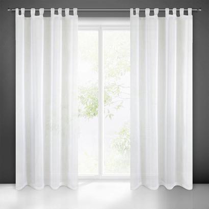 Firana gotowa na szelkach LUCY 140x250 Eurofirany biała