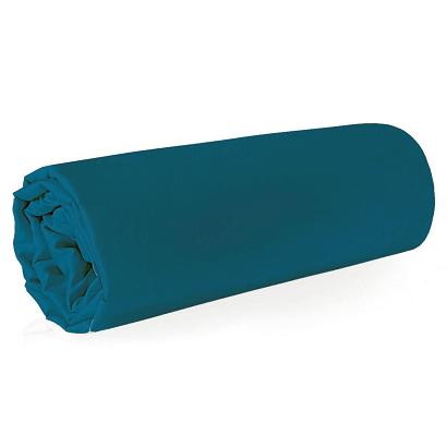 Prześcieradło satynowe bez gumki NOVA 160x210 Eurofirany turkusowe