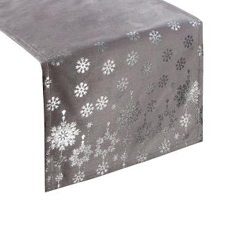 Obrus dekoracyjny ORSI 40x140 Eurofirany srebrny