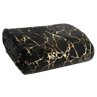 Koc narzuta GLAMO 200x150 Design91 czarny