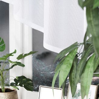 Firanka żakardowa gotowa na żabki DANIELA 300x130 biała