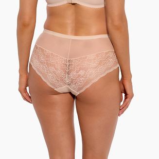 Figi damskie z koronką i tiulem Tonia 1253 beżowe