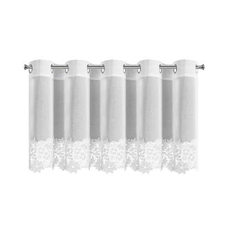 Firana gotowa na przelotkach ARTEMIDA 200x70 Eurofirany biały