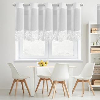 Firana gotowa na przelotkach ARTEMIDA 200x70 Eurofirany biały