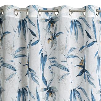 Firana gotowa na przelotkach AIDA 140x250 Eurofirany niebieski