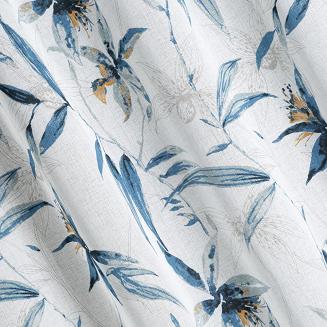 Firana gotowa na przelotkach AIDA 140x250 Eurofirany niebieski