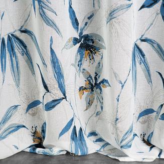 Firana gotowa na przelotkach AIDA 140x250 Eurofirany niebieski