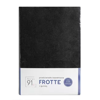 Prześcieradło FROT 160x200 Design91 czarny