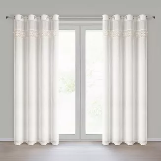 Firana gotowa na przelotkach CATLIN 140x250 Eurofirany naturalny