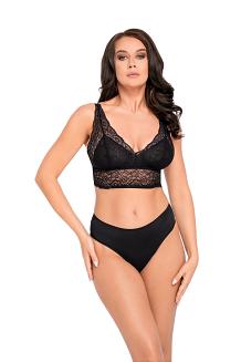 Figi damskie z regularnym stanem i koronką Babell kod 195/1 czarne