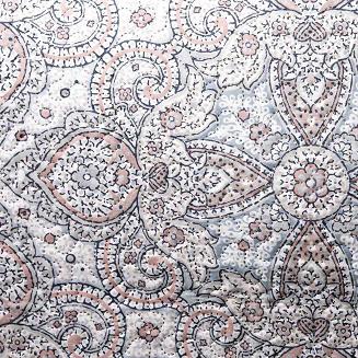 Narzuta dekoracyjna Harem 170x210 Darymex biała w ozdobny kolorowy ornamet