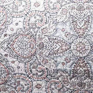 Narzuta dekoracyjna Harem 170x210 Darymex biała w ozdobny kolorowy ornamet