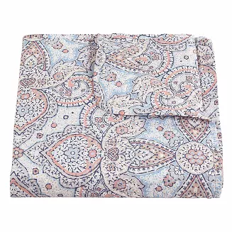 Narzuta dekoracyjna Harem 170x210 Darymex biała w ozdobny kolorowy ornamet