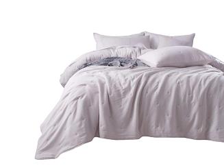 Narzuta dekoracyjna fakturowana Dotta 160x220 kaszmirowa z haftem kropek