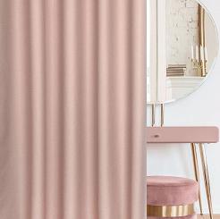 Zasłona gotowa na przelotkach AVINION 140x250 Eurofirany pudrowy