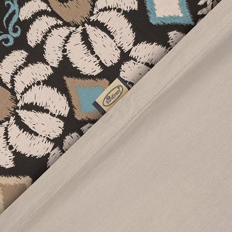 Pościel bawełniana renforce SARA 200x220 Eurofirany ciemnobrązowy