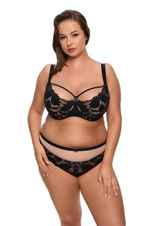 Biustonosz Semi-Soft Keto MAXI 1134 półusztywniany czarny