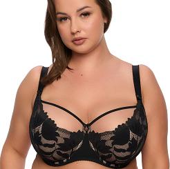 Biustonosz Semi-Soft Keto MAXI 1134 półusztywniany czarny