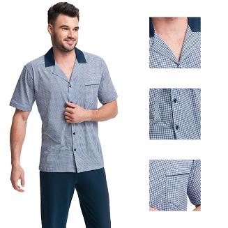 Piżama męska LUNA kod 770 granatowa