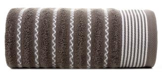 Ręcznik bawełniany LEO 70x140 Design91 ciemnobrązowy